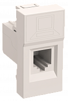 IEK Розетка информационная RJ-45 UTP кат.5e, 1 модуль. РКИ-10-00-П