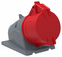IEK Розетка стационарная ССИ-125 32А-6ч/200/346-240/415В 3Р+РЕ+N IP44 MAGNUM