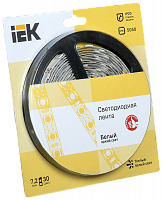 IEK Лента LED 5м блистер LSR-5050WW30-7,2-IP20-12V