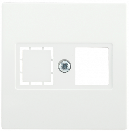 IEK НK45-1-ББ Накладка комп. RJ45 Cat5e/6 BOLERO белый