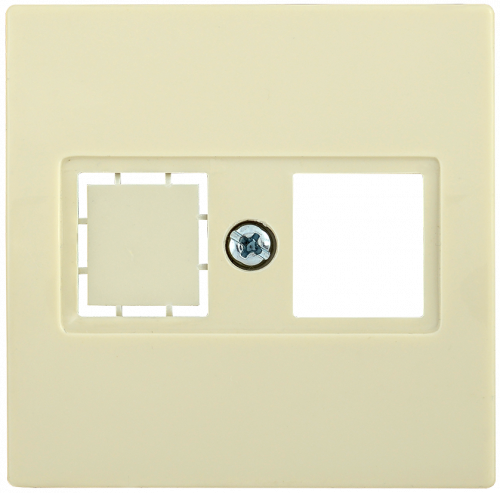 IEK НK45-1-БК Накладка комп. RJ45 Cat5e/6 BOLERO кремовый