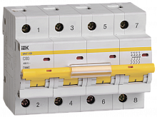 IEK Автоматический выключатель ВА 47-100 4Р 80А 10 кА х-ка С