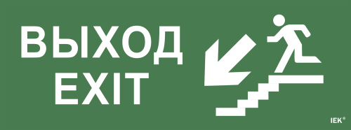 IEK Самоклеющая этик. "Выход/лестница вниз/фигура" ССА 1005 IEK