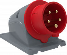 IEK Вилка стационарная ССИ-515 16А-6ч/200/346-240/415В 3Р+РЕ+N IP44 MAGNUM