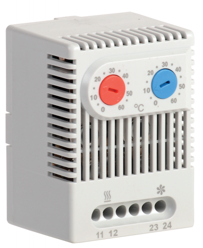 IEK Термостат двухканальный от 0 до +60°C NO+NC