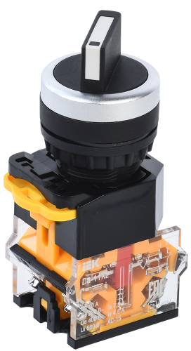 IEK Переключатель D8-11X2 2 положения 1з+1р черный