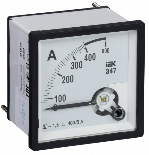 IEK Амперметр Э47 400/5А кл. точн. 1,5 96х96мм