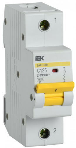 IEK Авт. выкл. ВА47-150 1Р 125А 15кА х-ка C
