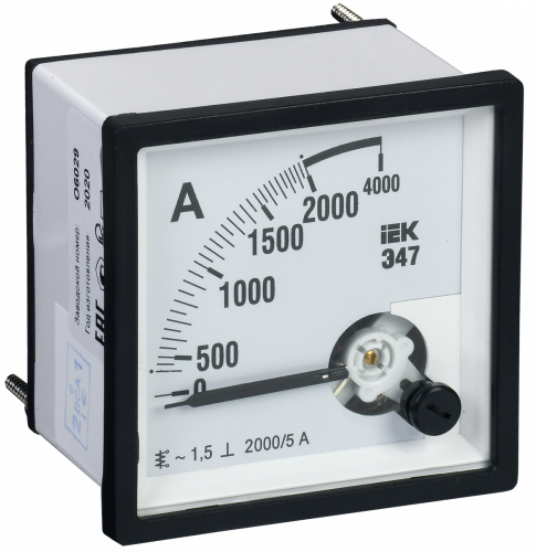 IEK Амперметр Э47 2000/5А кл. точн. 1,5 96х96мм