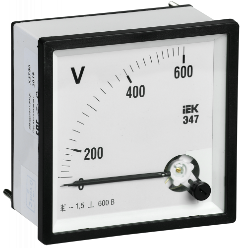 IEK Вольтметр Э47 600В кл. точн. 1,5 96х96мм
