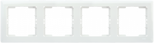 IEK РГ-4-ББ Рамка 4 мест. гориз. BOLERO белый
