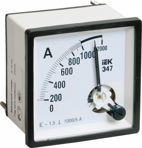 IEK Амперметр Э47 1000/5А кл. точн. 1,5 96х96мм