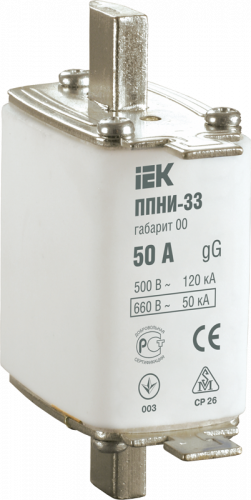 IEK Плавкая вставка предохранителя ППНИ-33, габарит 00, 4А