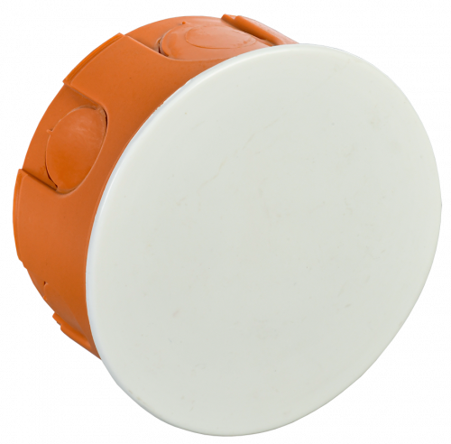 IEK Коробка КМ41007 распаячная для твердых стен d80x40 (с крышкой)