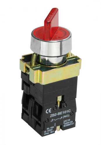 IEK Переключатель LAY5-BK2465 2 положения красный