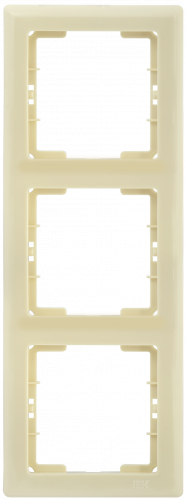 IEK РB-3-БК Рамка 3 мест. верт. BOLERO кремовый