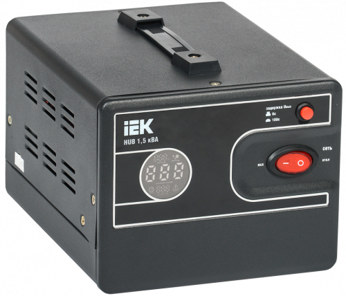 IEK HUB Стабилизатор напряжения 1-ф. переносной 1,5кВА