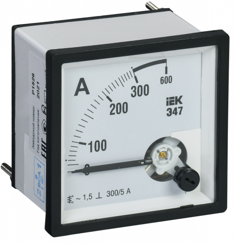 IEK Амперметр Э47 300/5А кл. точн. 1,5 96х96мм