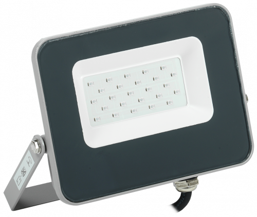 IEK Прожектор LED СДО 07-20B blue IP65 серый IEK