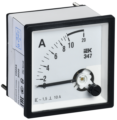 IEK Амперметр Э47 10А кл. точн. 1,5 72х72мм