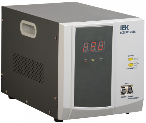 IEK Стабилизатор напряжения переносной серии Ecoline 5 кВА