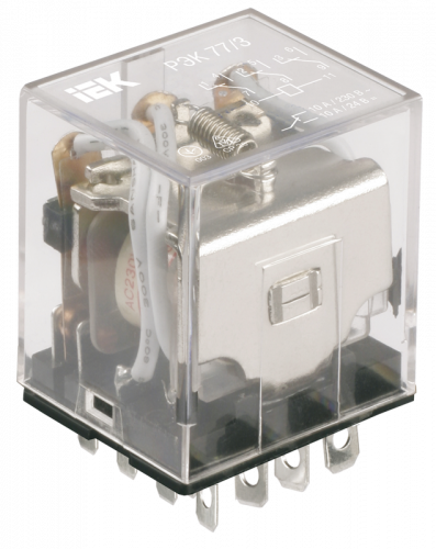 IEK ONI Реле РЭК78/4(MY4) с индикацией 3А  230В АC