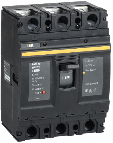 IEK MASTERАвтоматический выключатель ВА88-40 3Р 500А 35кА