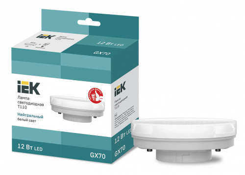 IEK Лампа LED T110 таблетка 12Вт 230В 4000К GX70